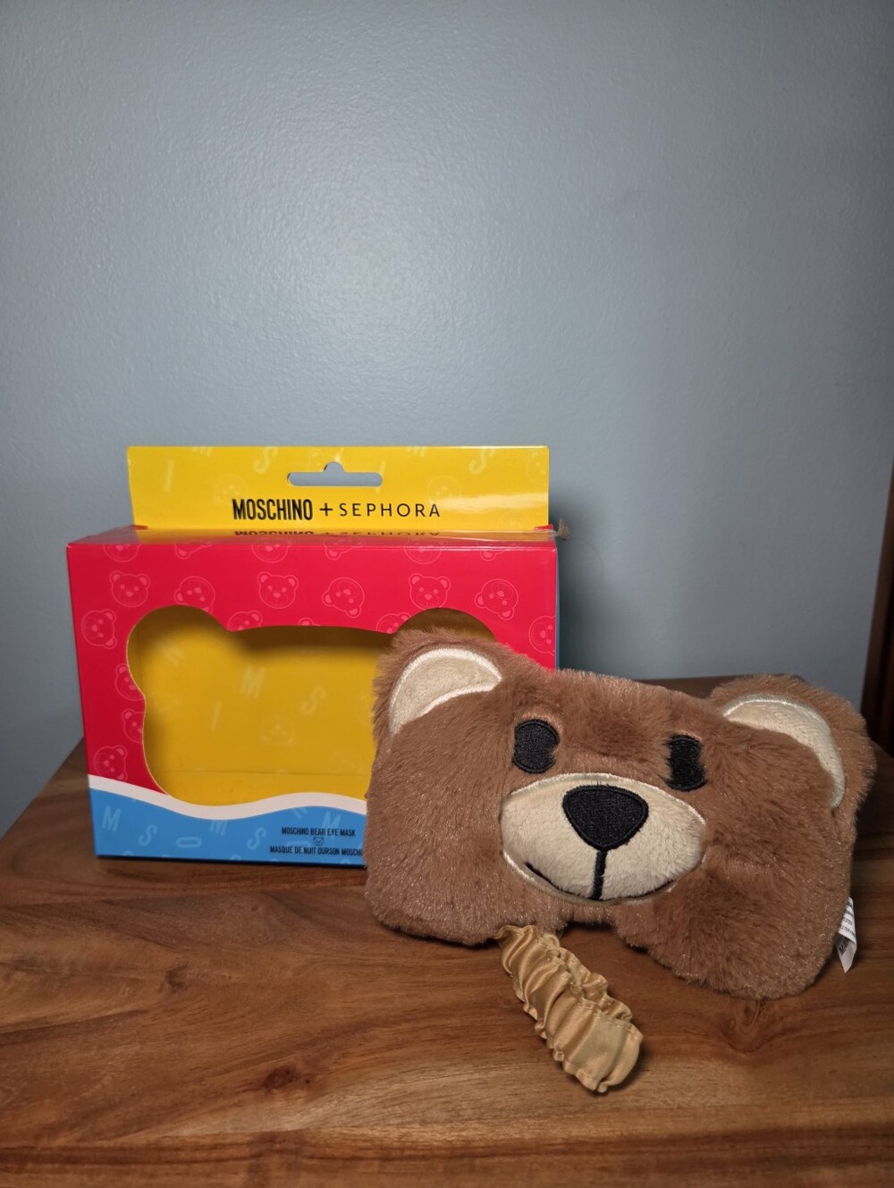 Sephora + Moschino Fluffy Teddy Bear Limited Edition Eye Mask
